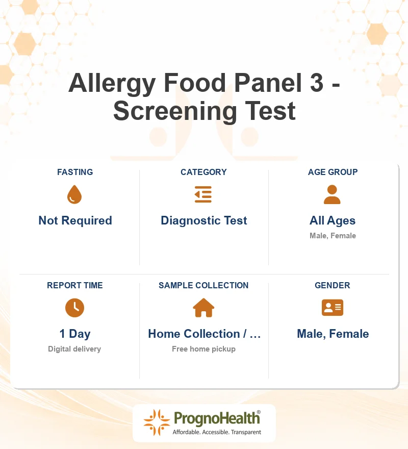 Allergy Food Panel 3 - Screening Test