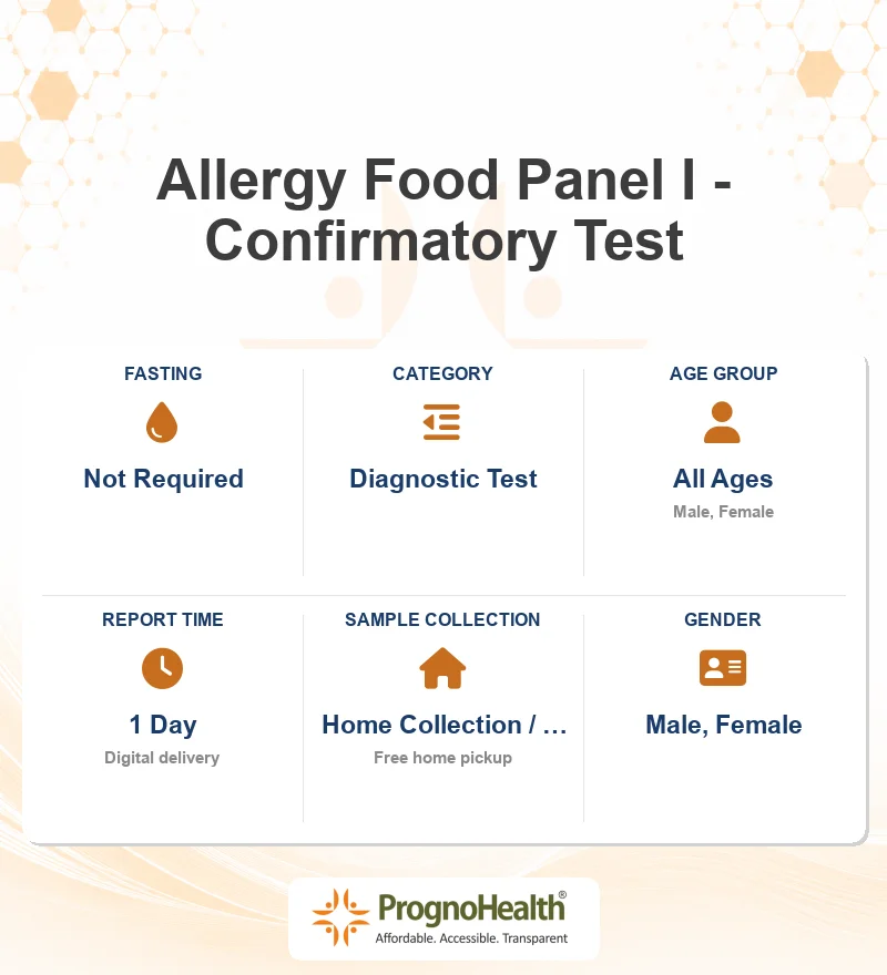 Allergy Food Panel I - Confirmatory Test