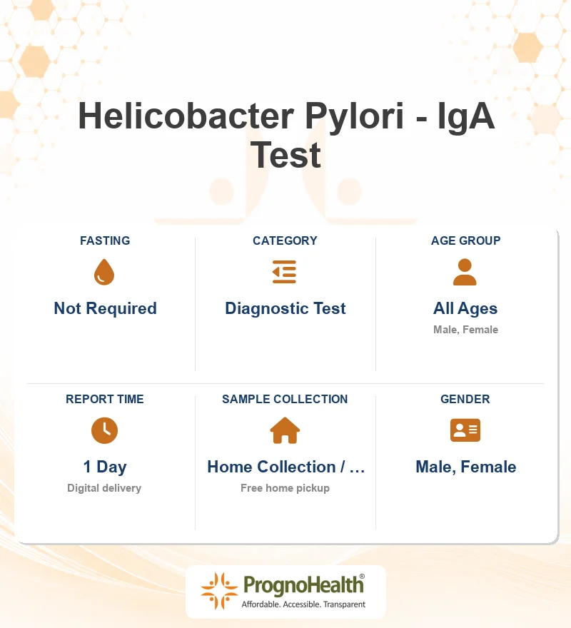 Helicobacter Pylori - IgA Test