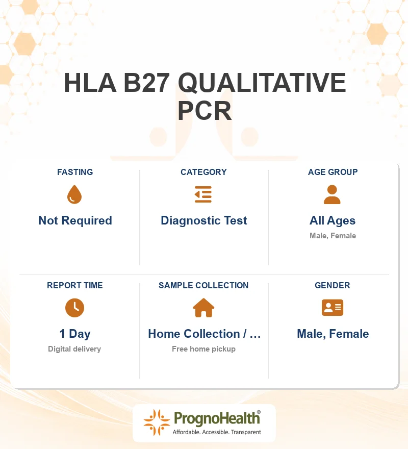 HLA B27 QUALITATIVE PCR