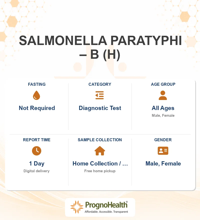 SALMONELLA PARATYPHI – B (H)